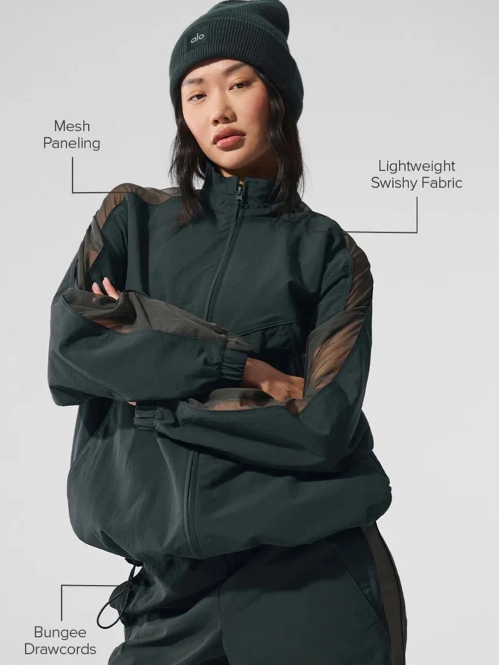 Alo Full Zip Track Jacket